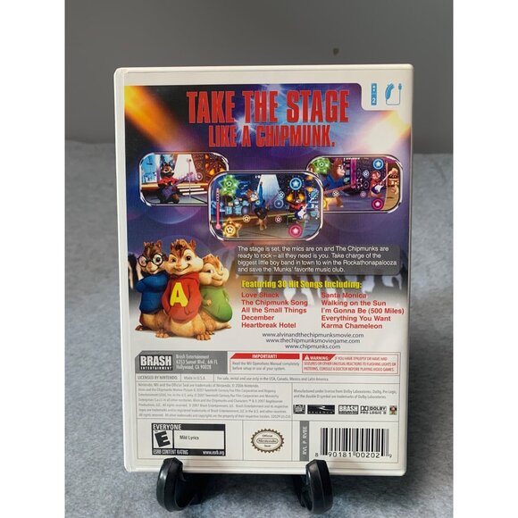 Alvin And The Chipmunks Wii Game Complete 2008 Manual & Case - Picture 2 of 5